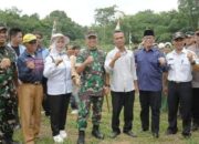 Pj Bupati OKU Bersama Pangdam II/Sriwijaya Meninjau Bioflog Ikan Gabus