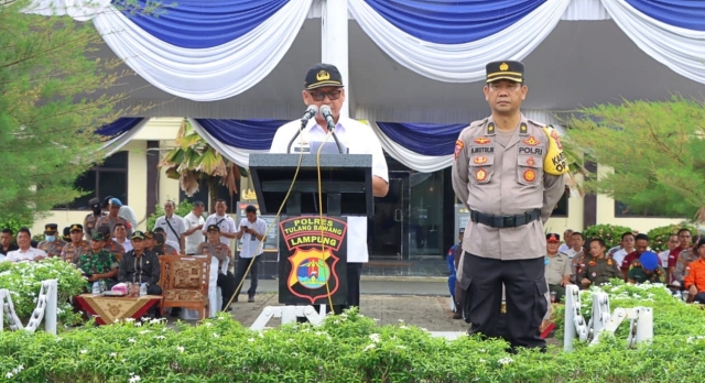 Polres Tulang Bawang Kerahkan Ratusan Personel dan Gelar Tiga Pos Pada Operasi Lilin Krakatau 2023