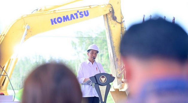 Presiden Jokowi Letakkan Batu Pertama Pembangunan Apartemen Berkonsep Hijau di IKN