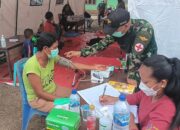 Kapuspen TNI: TNI Dirikan Tenda Kesehatan dan Dapur Umum Bantu Korban Erupsi Gunung Lewotobi NTT