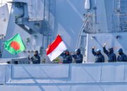 Bukti Eksistensi dan Kontribusi KRI FKO-368 di Mata Dunia, Seluruh Unsur Kapal MTF-UNIFIL Kibarkan Sang Merah Putih