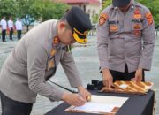 Kapolres Mesuji Pimpin Penandatanganan Pakta Integritas, Pejabat dan Personel Polres Mesuji