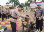 Polres Tasikmalaya Kota Gelar Tradisi Kesatuan Pembaretan Bintara Remaja Lulusan Tahun 2023