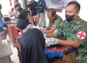 Wujudkan Pemilu Damai, Sinergritas TNI Polri Boyolali Laksnakan Baksos dan Pembersihan Pasar Kaki Gunung Merapi