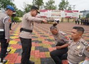 Kapolres Tasikmalaya Kota Pimpin Korps Raport Kenaikan Pangkat Reguler Sebanyak 58 Personel