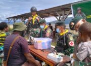 Pengobatan Massal Satgas TNI 300 Siliwangi di Sinak Papua