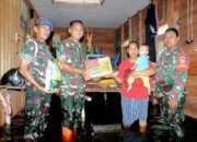 Respon Cepat Dandim 1012/Buntok Meninjau dan Memberi Bantuan Sembako Kepada Masyarakat Berdampak Banjir