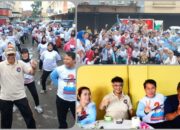 Ribuan Emak-emak  dan Milenia Banjiri Senam Sehat Gemoy Gernas Prabowo Gibran Bersama Ketum Abah Anton Charliyan di  ITC Baranang Siang Bandung
