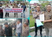 Aksi di Depan Polda Riau, LSM KOREK Minta Tersangka Mafia Tanah di Kampar  Ditangkap dan Diadili