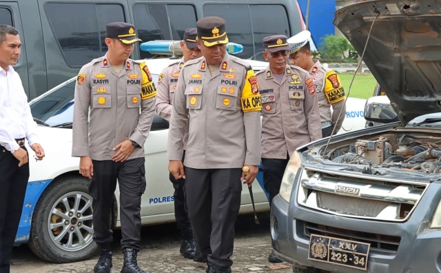 Polres Tulang Bawang Cek Randis Jelang Pesta Demokrasi, AKBP James Paparkan Tujuannya