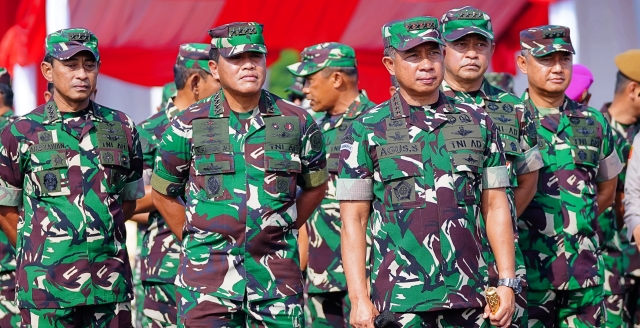 Panglima TNI Saksikan Apel Gelar Pengamanan Pemilu 2024