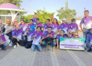 Forum Jurnalis Galuh Kab Ciamis  Sambil Ngabuburit Adakan Solidaritas Kepedulian Dengan Berbagi Takjil