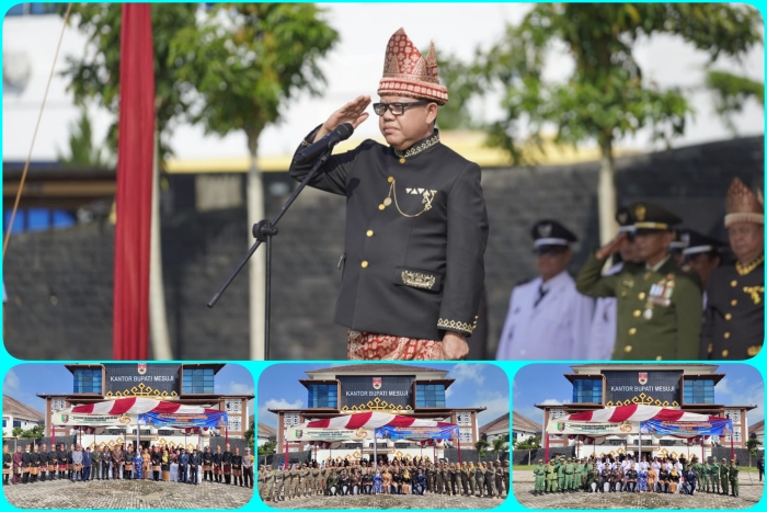 enjabat Bupati Mesuji Sulpakar Jadi Inspektur Upacara Hari Jadi Ke-60 Provinsi Lampung, HUT Satpol PP KE-74 dan HUT Ke-62 Satlinmas Tahun 2024