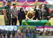 Ketua DPRD Kab Mesuji Menghadiri TMMD di Sungai Badak