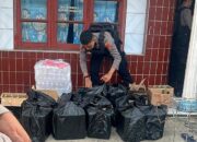 Patroli Sat Samapta Polres Tasikmalaya Kota Gerebek Rumah di Kelurahan Bantarsari, Amankan Ratusan Botol Miras