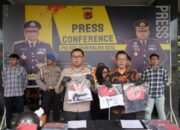 Kapolres Tasikmalaya Kota Pimpin Press Realese  Pengungkapan Tindak Pidana Pencurian Sepeda Motor