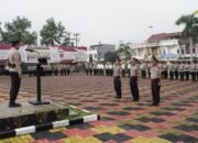 Kapolres Tasikmalaya Kota Pimpin Upacara  Korps Raport Kenaikan Pangkat Pengabdian dan PTDH Anggota Kasus Narkoba