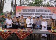 Pemusnahan Barang Bukti Hasil Operasi Pekat Lodaya 2024 Selama Bulan Suci Ramadhan 1445 H