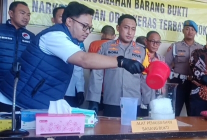 Polres Majalengka Musnahkan 1 Kilogram Sabu-sabu, Selamatkan Ribuan Jiwa