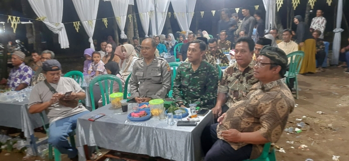 Cipkon di Masyarakat, Polsek Lakbok Polres Ciamis Datangi Lokasi Hajatan Warga Talagabanteng