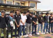 Bertempat di Mapolres Tasikmalaya Kota,Geng Motor Meresahkan Dibubarkan