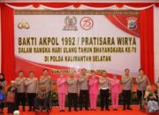 Menyongsong HUT ke-78 Bhayangkara, Akpol 1992 Pratisara Wirya Gelar Bakti Kesehatan di Kalsel