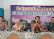 Hadiri Rakor, Polsek Cikoneng Koorkom ke Warga Desa Gegempalan Beri Imbauan Kamtibmas