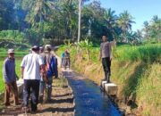 Humanis, Polsek Cisaga Polres Ciamis Monitoring Pembangunan Jalan Blok Domasari