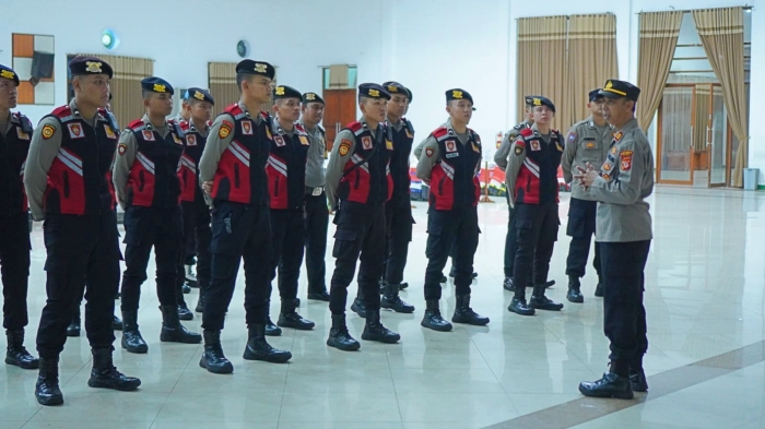 Polres Ciamis Siagakan Personel Pengamanan Sambut Kepulangan Jamaah Haji Asal Ciamis