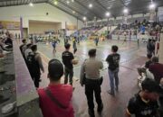 Perempat Final Polsek Ciamis Polres Ciamis Jamin Keamanan Turnamen Voli
