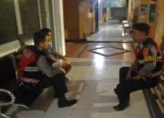 Jaga Kondusifitas, Satuan Samapta Polres Ciamis Patroli Dialogis ke Pos Pengamanan Pasar Ciamis