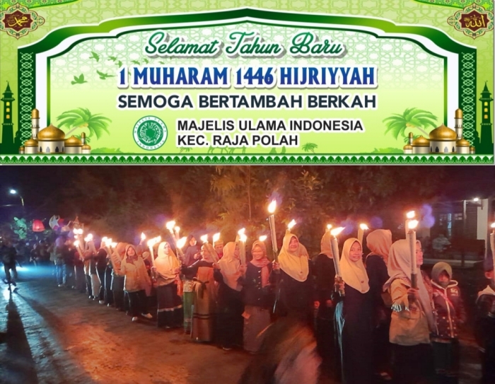 DKM Assalam Kampung Maribaya Desa Dawagung Adakan Pawai Obor Sambut 1 Muharam 1446 H