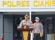 Peduli Keselamatan Pengguna Jalan Polres Ciamis Gelar Apel Patuh Lodaya 2024