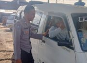 Polsek Cikoneng Polres Ciamis Beri Imbauan Kamtibmas dan Bahaya Narkoba ke Sopir Angkot