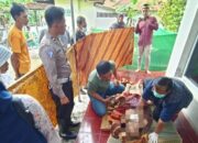 Polsek Banjarsari Polres Ciamis Datangi TKP Temu Mayat, Diduga Terpeleset Saat Mandi di Kedung