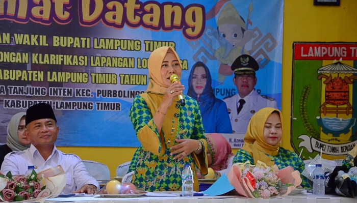 Ketua TP PKK Kab.Lampung Timur Yus Bariah Dawam Rahardjo Lomba Desa Sebagai Ajang Evaluasi Berbenah Tenteng Tertib Adminstrasi