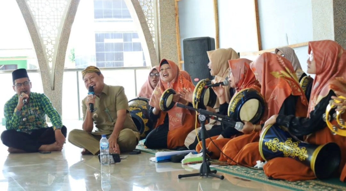 Bupati Lampung Timur  Hadiri Acara Halal Bihalal Majelis Taklim dan Jamaah Masjid Nurul Fallah