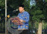 Wakil Bupati   Azwar Hadi menjadi Pembina Apel Bulanan Korpri di Lngkungan Pemerintah Kabupaten Lampung Timur