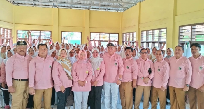 Asisten II KMS Tohir Hanafi Hadiri Pelantikan Persatuan Wanita Olahraga Seluruh Indonesia dan Lomba Senam antar Desa Se-Kabupaten Lampung Timur