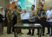 Pemkab Lampung Timur Menggelar Acara Penandatanganan NPHD Pengamanan Pilkada Kabupaten Lampung Timur Tahun 2024