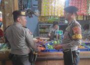 Cegah Kecurangan Penimbunan Bahan Pokok, Sat Samapta Polres Ciamis Patroli ke Pasar Manis