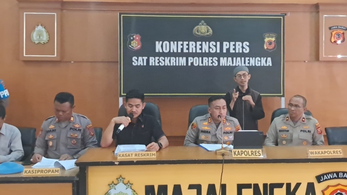 Disenggol Hotman Paris, Polres Majalengka Gelar Konferensi Pers  Dugaan Pencabulan Anak