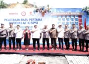 Kapolri Laksanakan Peletakan Batu Pertama Pembangunan Gedung Pusdiklat SPSI di Kawasan Jatiluhur Kab. Purwakarta