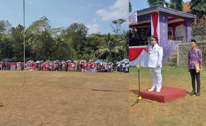 PHBN Desa Pusakanagara Gelar Upacara HUT RI Ke 79 Tahun 2024.