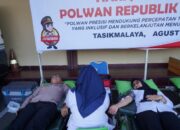 Meriahkan Hari Jadinya ke -76, Polwan Polres Tasikmalaya Kota Gelar Kegiatan Donor Darah