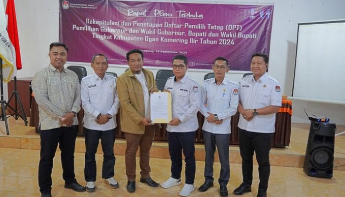 KPU Kabupaten OKI Tetapkan 577.241 DPT Pilkada 2024