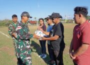 Satgas Pamtas RI-RDTL Yonarhanud 15/DBY Hadiri Pembukaan Turnamen Eban Esia Cup 1 di Kabupaten TTU, NTT