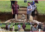 Prof Dr Agus Aris Munandar & Tim Didampingi Anton Charliyan  Sambangi Candi Punden Berundak dan Batu Pangcalikan di Parigi Galunggung Tasikmalaya