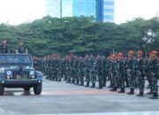 Ratusan Personel Lanud Sultan Hasanuddin Ikuti Gladi Bersih HUT TNI ke-79 di Lapangan Karebosi Makassar