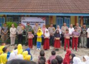 Keceriaan Siswa SDN Paozan Indihiang, Dibagi Makan Siang Bergizi Gratis dari Polres Tasikmalaya Kota